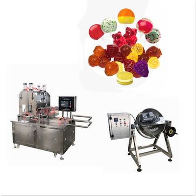 500KG Production Small Lollipop Jelly Toffee Hard Candy Making Machine 1900x980x1700mm