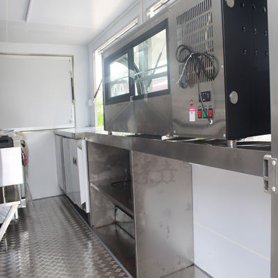 1500W Voltage Mobile Food Cart Trailer for Fast Food Trucks Trailer 2300*1750*2100mm