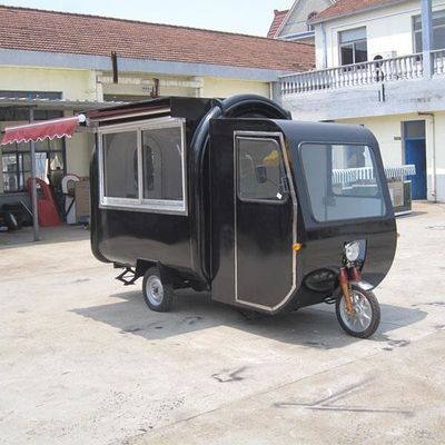 3 Wheel Mobile Electric /Gasoline Tricycles Food Truck for Vegetable Processing Plant