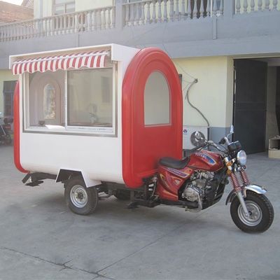 3 Wheel Mobile Electric /Gasoline Tricycles Food Truck for Vegetable Processing Plant