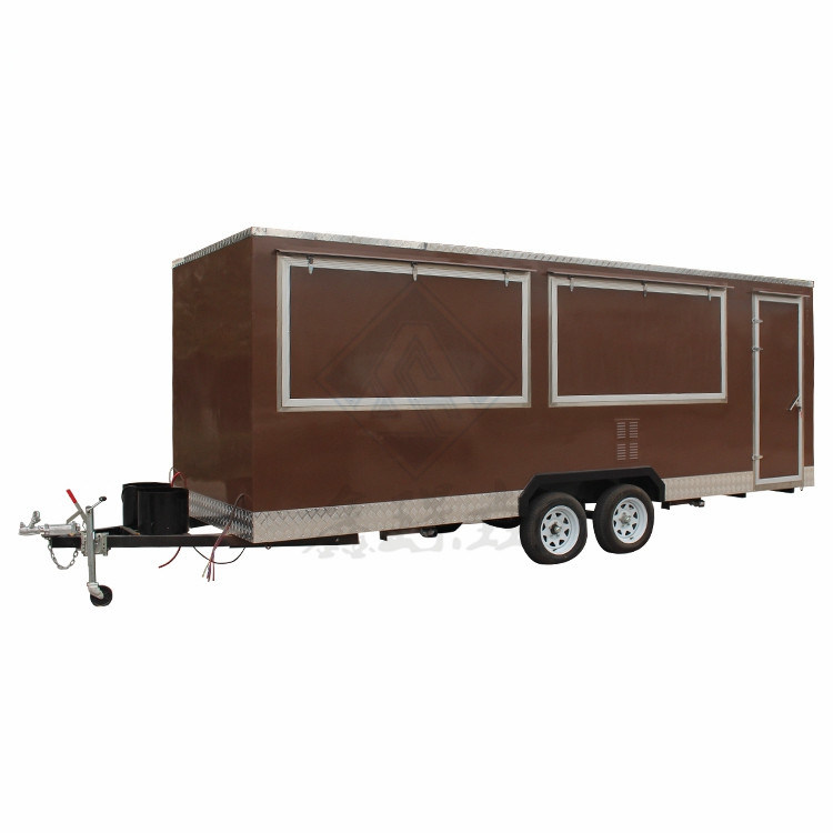 1500W Voltage Mobile Food Cart Trailer for Fast Food Trucks Trailer 2300*1750*2100mm